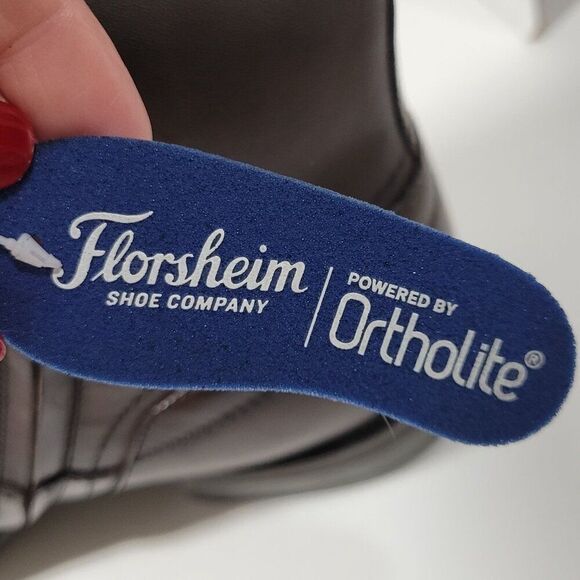 Florsheim Midtown Boot Zip Plain Toe Mens Size 11 D Brown Genuine Leather NEW - Picture 9 of 16